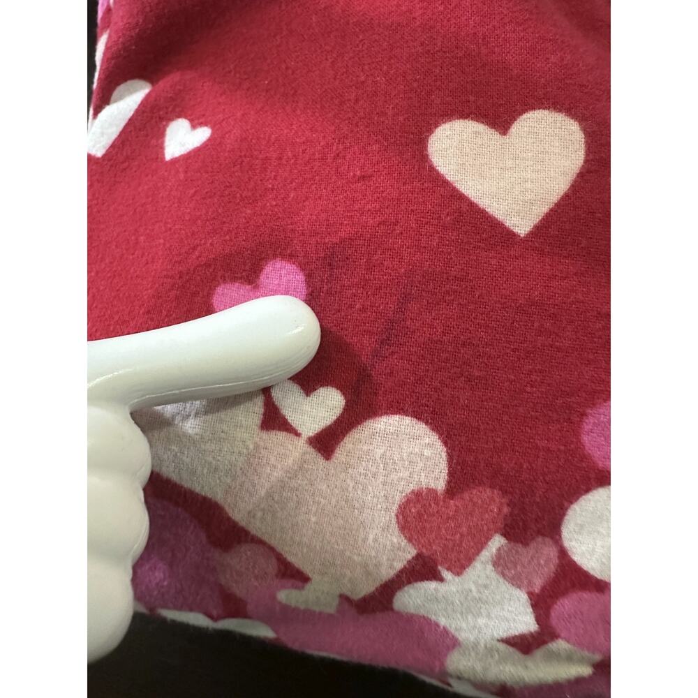 Nick & Nora Hearts Flannel Cotton Nightgown Love Valentine Red Pink XXL *Flawed - Picture 8 of 16